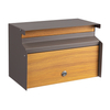 Zenewood Wooden Grain Glovanized Wall Boxbox Outdoor Box - W1834