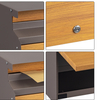 Zenewood Wooden Grain Glovanized Wall Boxbox Outdoor Box - W1834