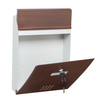 Zenewood Wall Mount Outdoor Wooden Brinting Binbox - W1509WT