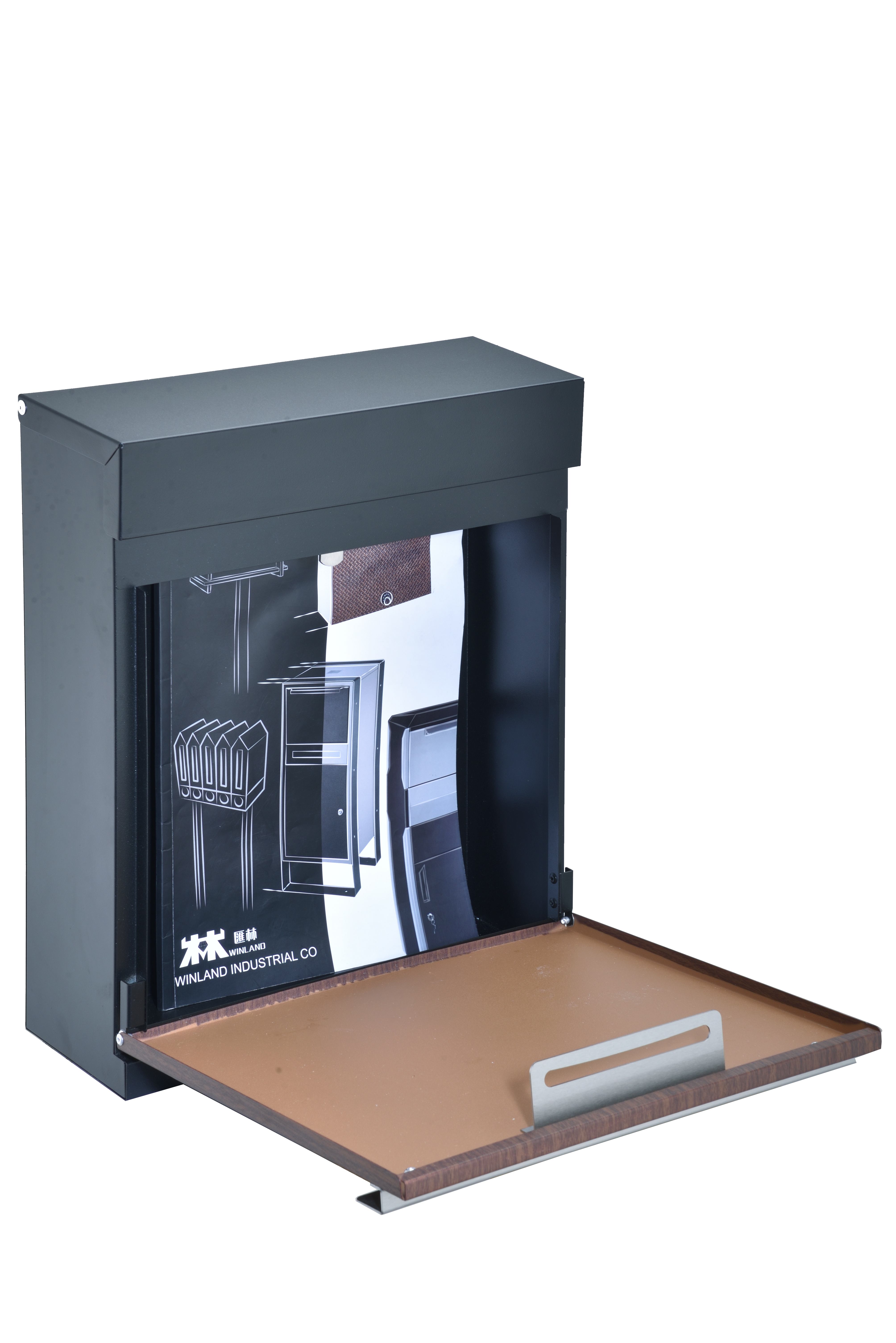 صندوق رسائل مثبت على الحائط