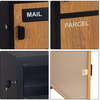 صندوق بريد Zenewood Wood Grain Box & Safety Safety - WPB034